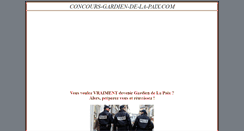 Desktop Screenshot of concours-gardien-de-la-paix.com